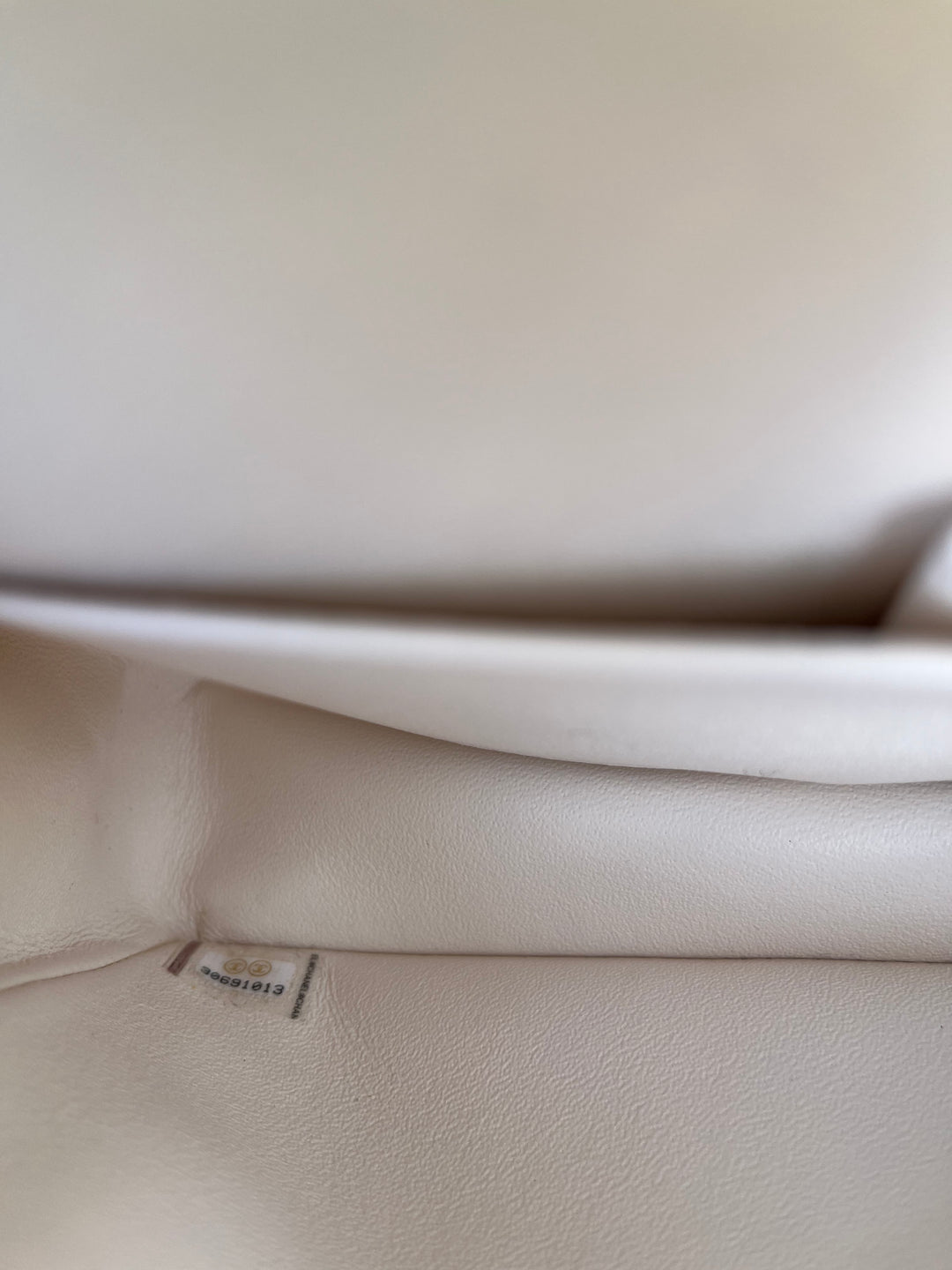 Chanel White Medium Tweed Patchwork Flap Bag