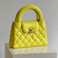 Chanel 2025 Yellow Shiny Calfskin Mini Kelly
