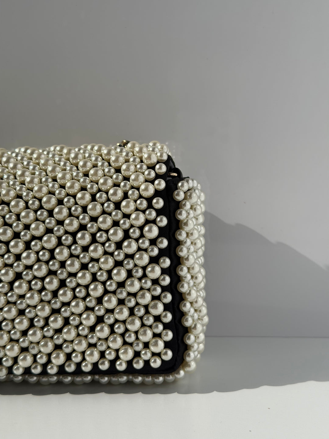 Chanel 19S Pearl Embellished Mini Rectangular Flap Bag