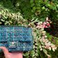 Chanel 19A Blue Egypt Tweed Mini Flap