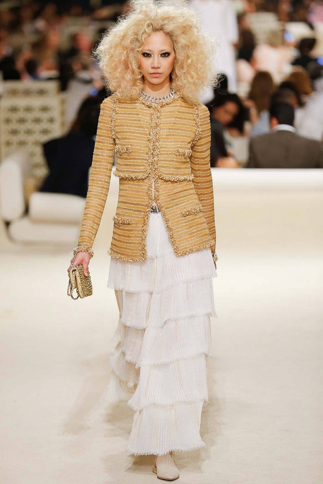 Chanel Paris Dubai Gold Metallic Pearly WOC