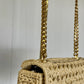 Celine 2023 Raffia Chain Shoulder Bag