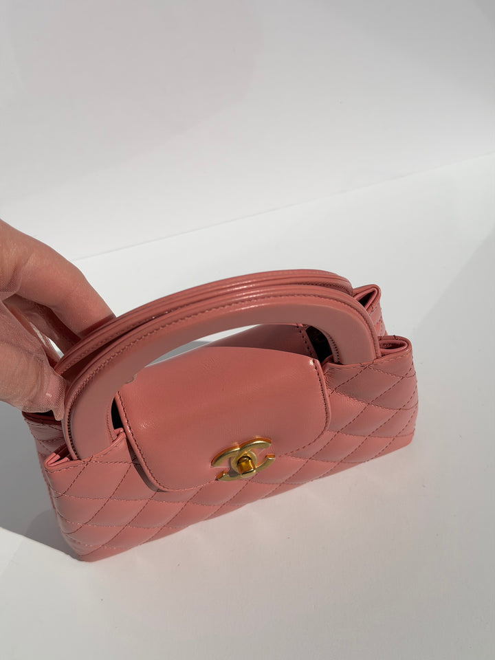 Chanel 23K Pink Aged Calfskin Mini Kelly