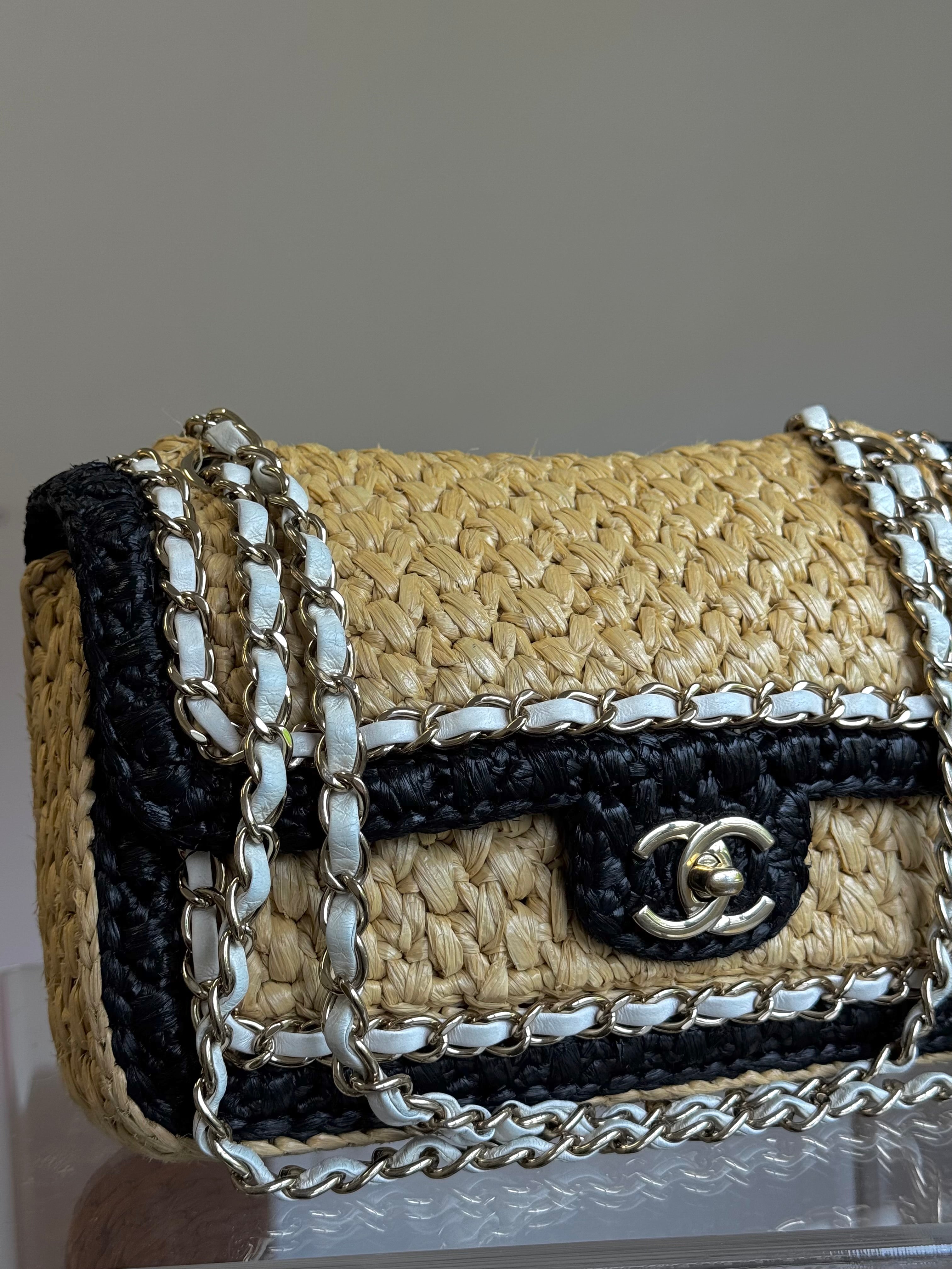 Chanel 24C Venice Beach Medium Braided Raffia Flap Bag – Its A Luv