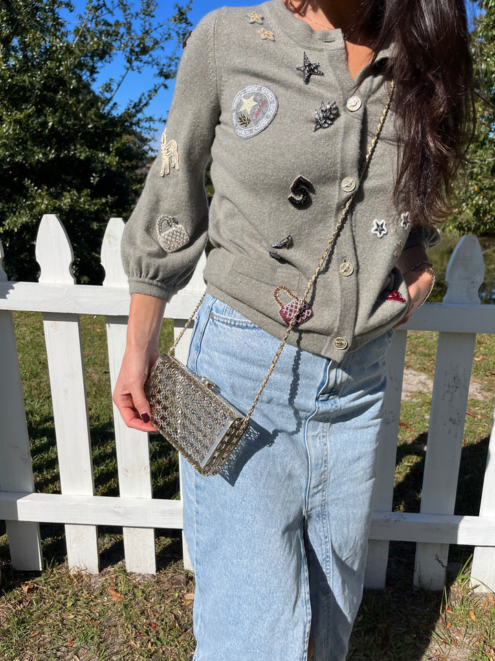 Chanel CC Moucharabieh Minaudiere Bag