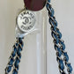 Chanel 23P Small Denim 22 Drawstring Bag