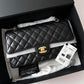 Chanel Black Medium Caviar Double Flap Bag GHW