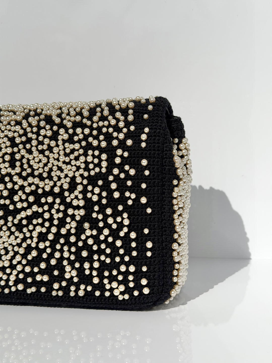 Chanel 17C Medium Flap Bag Pearl Embellished Gold Hardware 2017