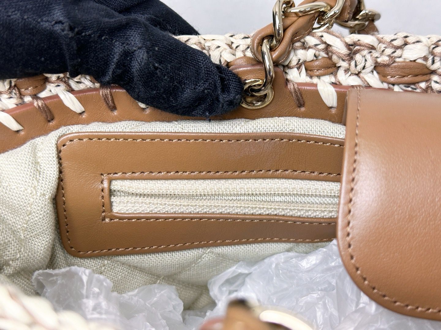 Chanel Small Crochet Shopping Tote