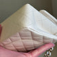 Chanel White Small Caviar Classic Flap Bag