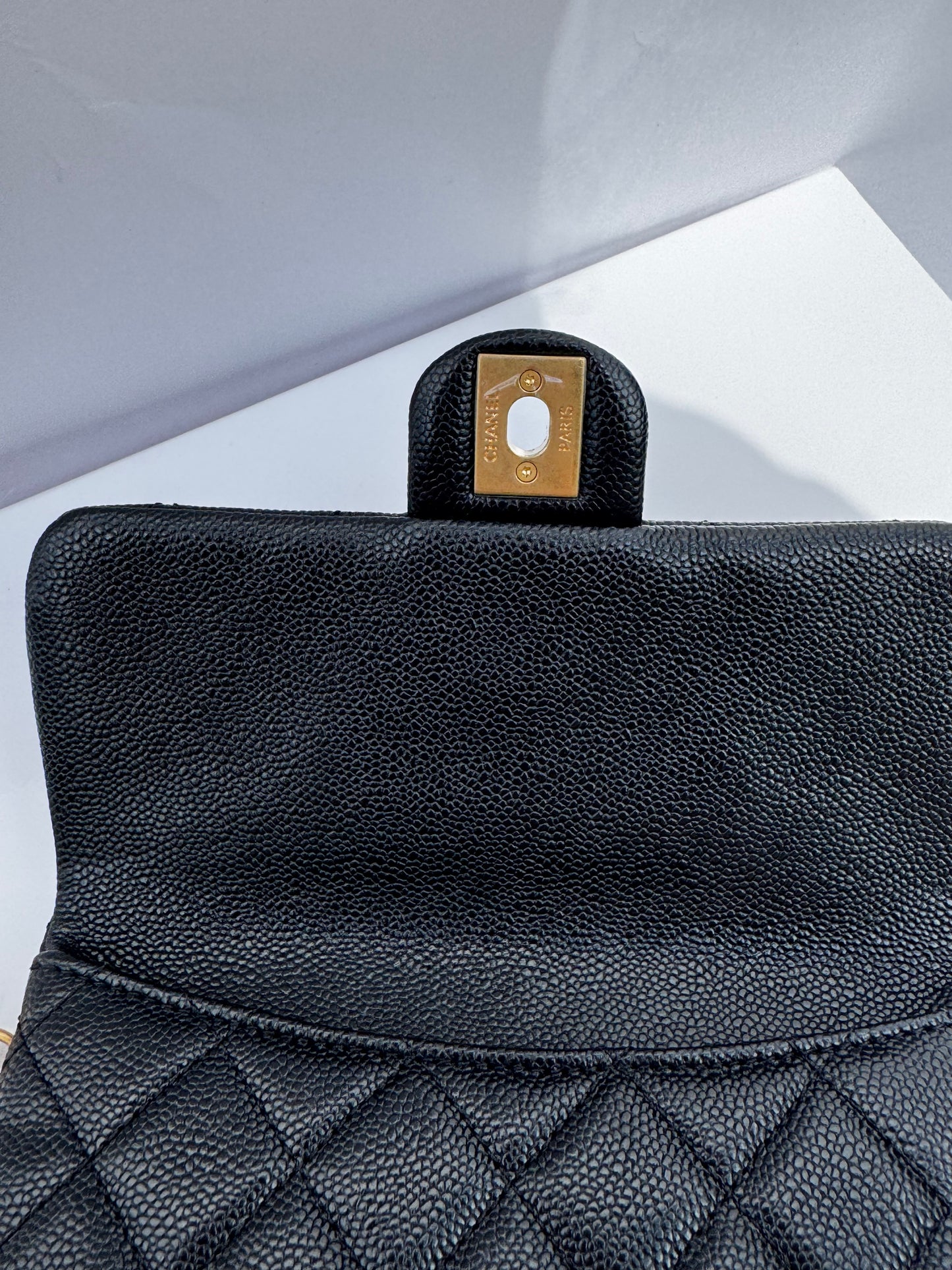 Chanel Black Shiny Caviar Pick Me Up Belt Bag