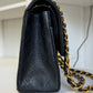 Chanel 6 Series Black Small Vintage Caviar Classic Flap Bag