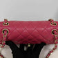 Chanel Dark Pink Small Caviar Classic Flap