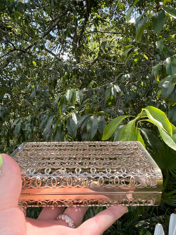 Chanel CC Moucharabieh Minaudiere Bag