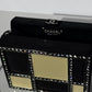 Chanel Minaudière Clutch in Plexi, Black cotton Piqué and Rhinestones