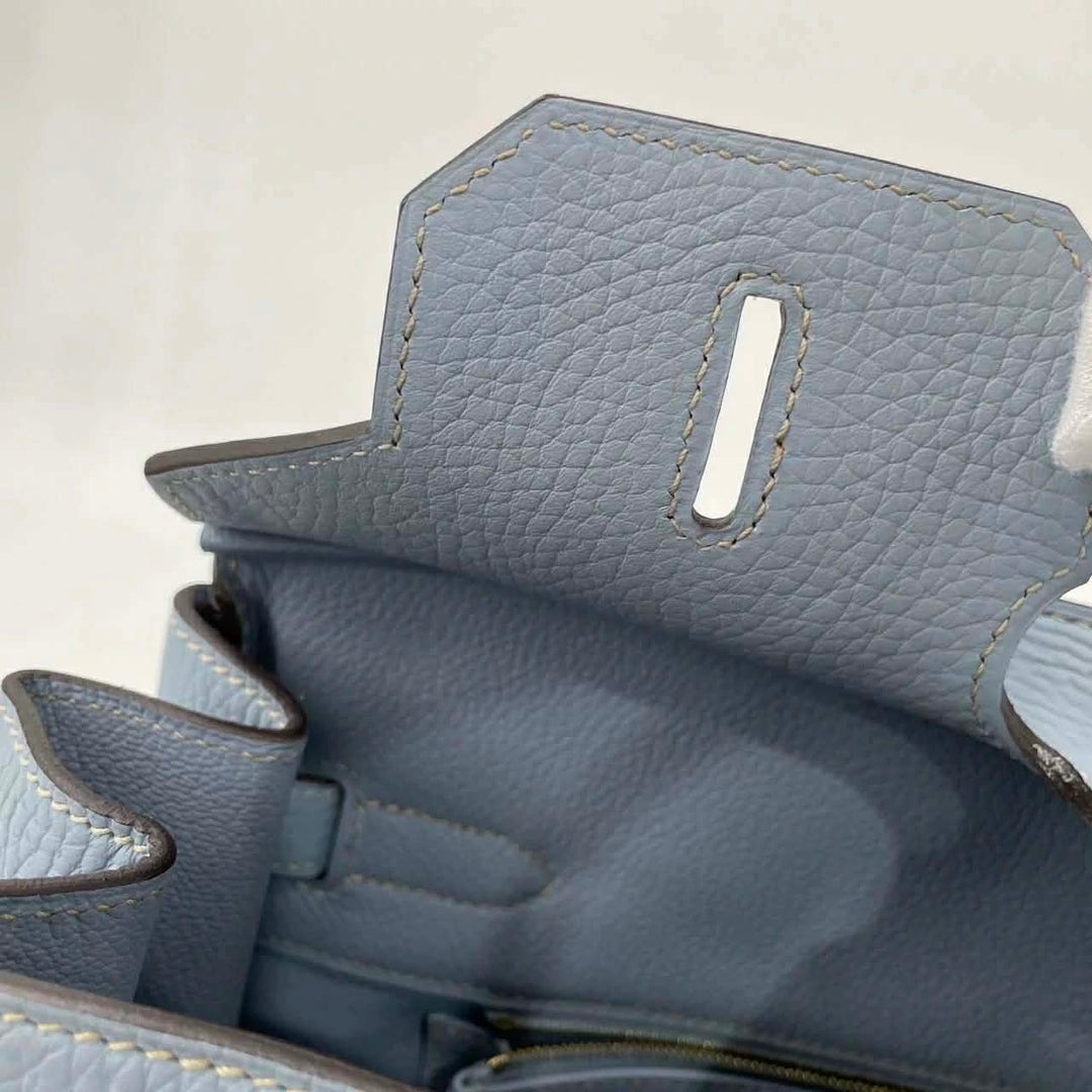 Hermès Birkin 35 Bleu Lin Togo Gold Hardware