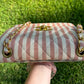 Chanel 24K Vintage Pink Striped Large Flap