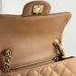 Chanel 18S Dark Beige Mini Square Caviar Flap Bag