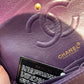 Chanel Purple Medium Vintage Caviar Classic Flap