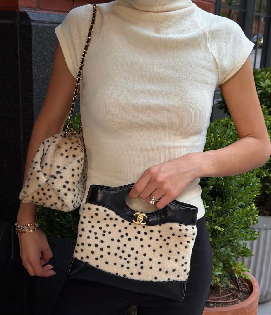 Chanel Clutch With Chain Brown And Black Pony Hair Gold Tone Metal Métiers D’Art 2026