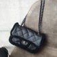 Chanel Medium Black Shearling Coco Neige Flap