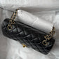 Chanel Small Black Lambskin Classic Flap Bag + GHW