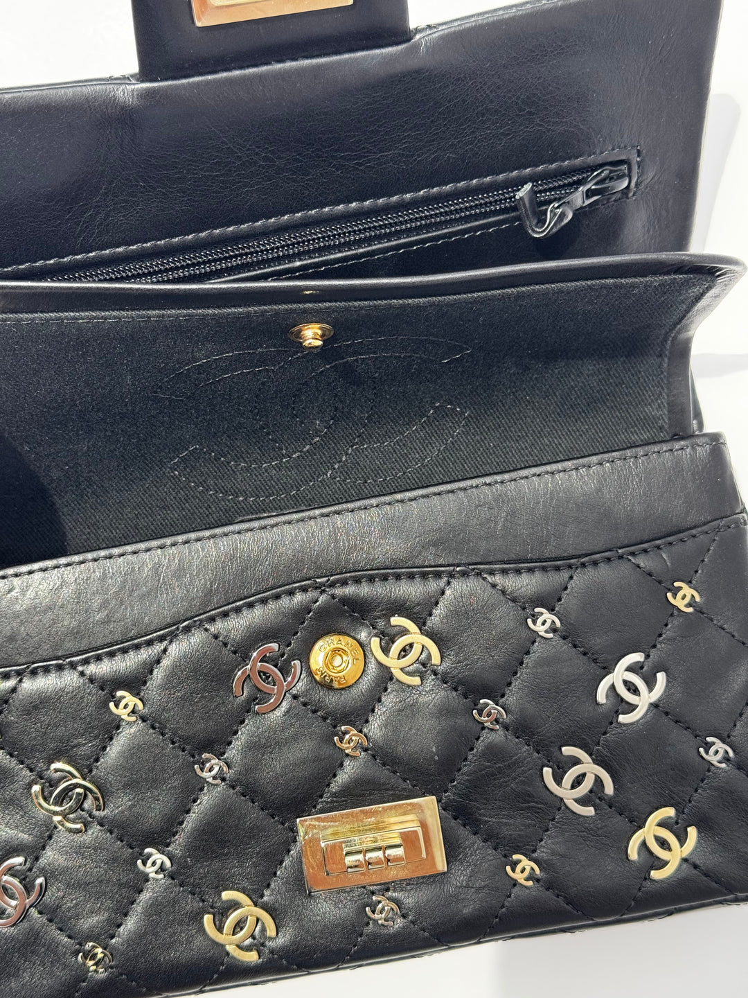 Chanel Vintage Punk Charms 224 Mini Reissue Flap Bag