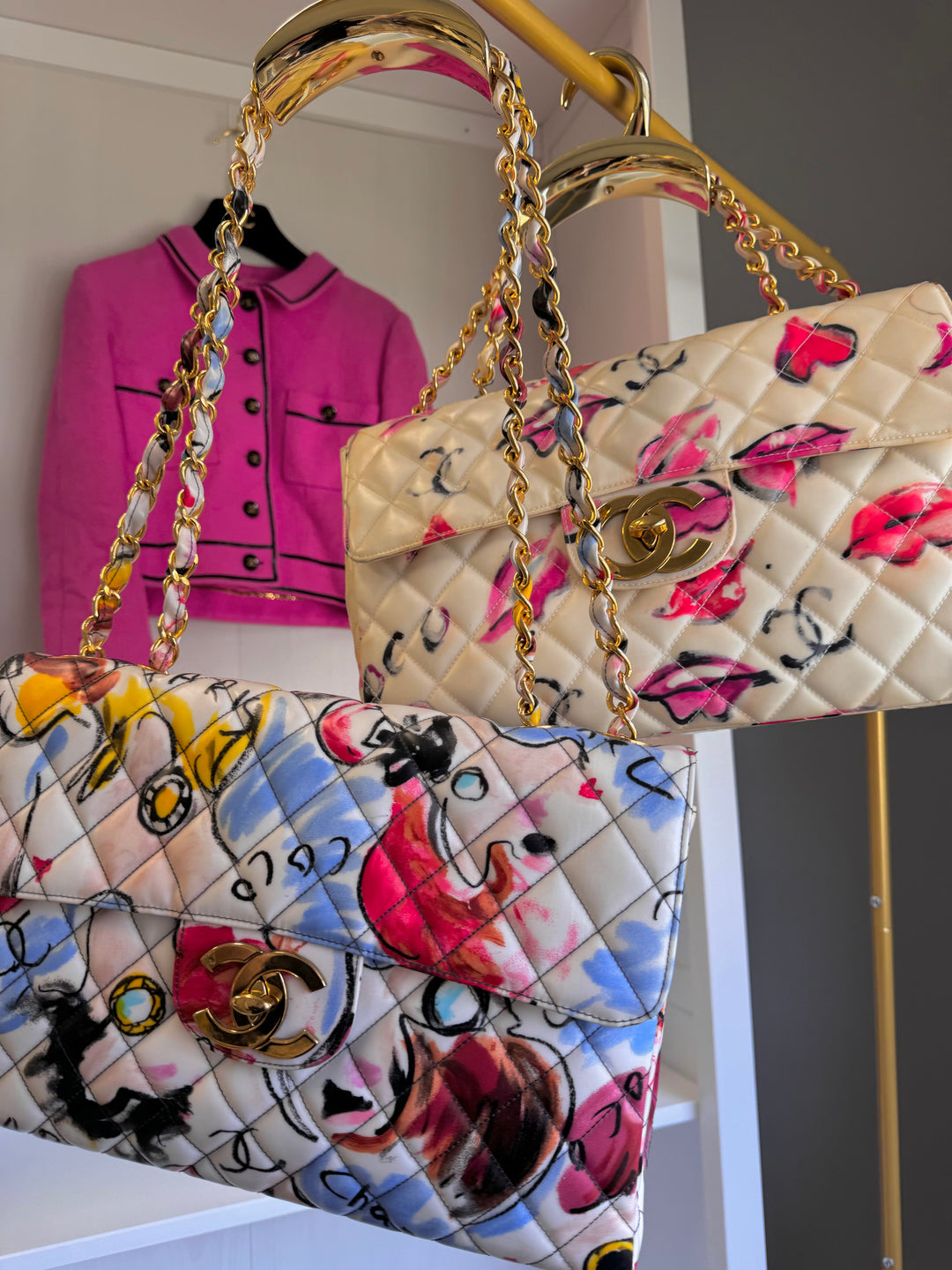 Chanel 1994 Jumbo Lips & Kisses Flap Bag