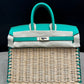 Hermes Menthe Swift Picnic Birkin 25