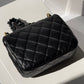 Chanel Lacquered Metal Small CC Lambskin Flap Bag