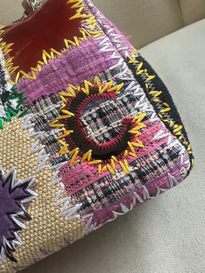 Chanel Jumbo Multicolor Patchwork Flap Bag