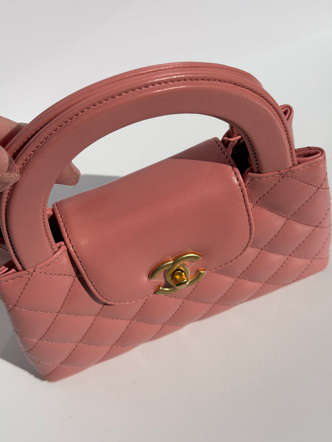 Chanel 23K Pink Aged Calfskin Mini Kelly