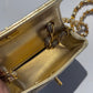 Chanel 1994 Vintage Metallic Gold Extra Mini Flap Bag