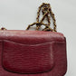 Chanel Burgundy Lizard Mini Rectangular Flap Bag