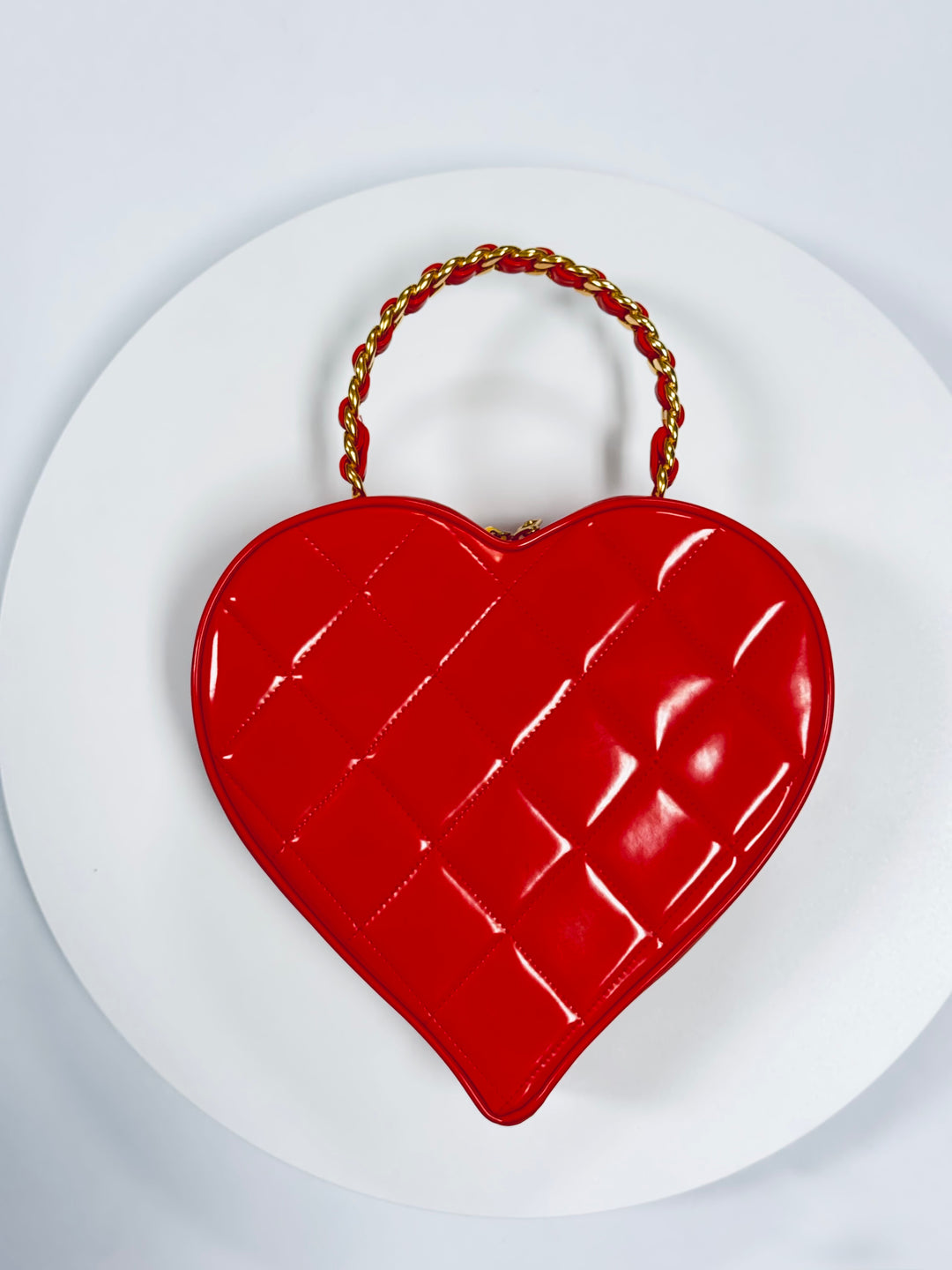 Chanel 1995 CC Barbie Red Heart Vanity Bag