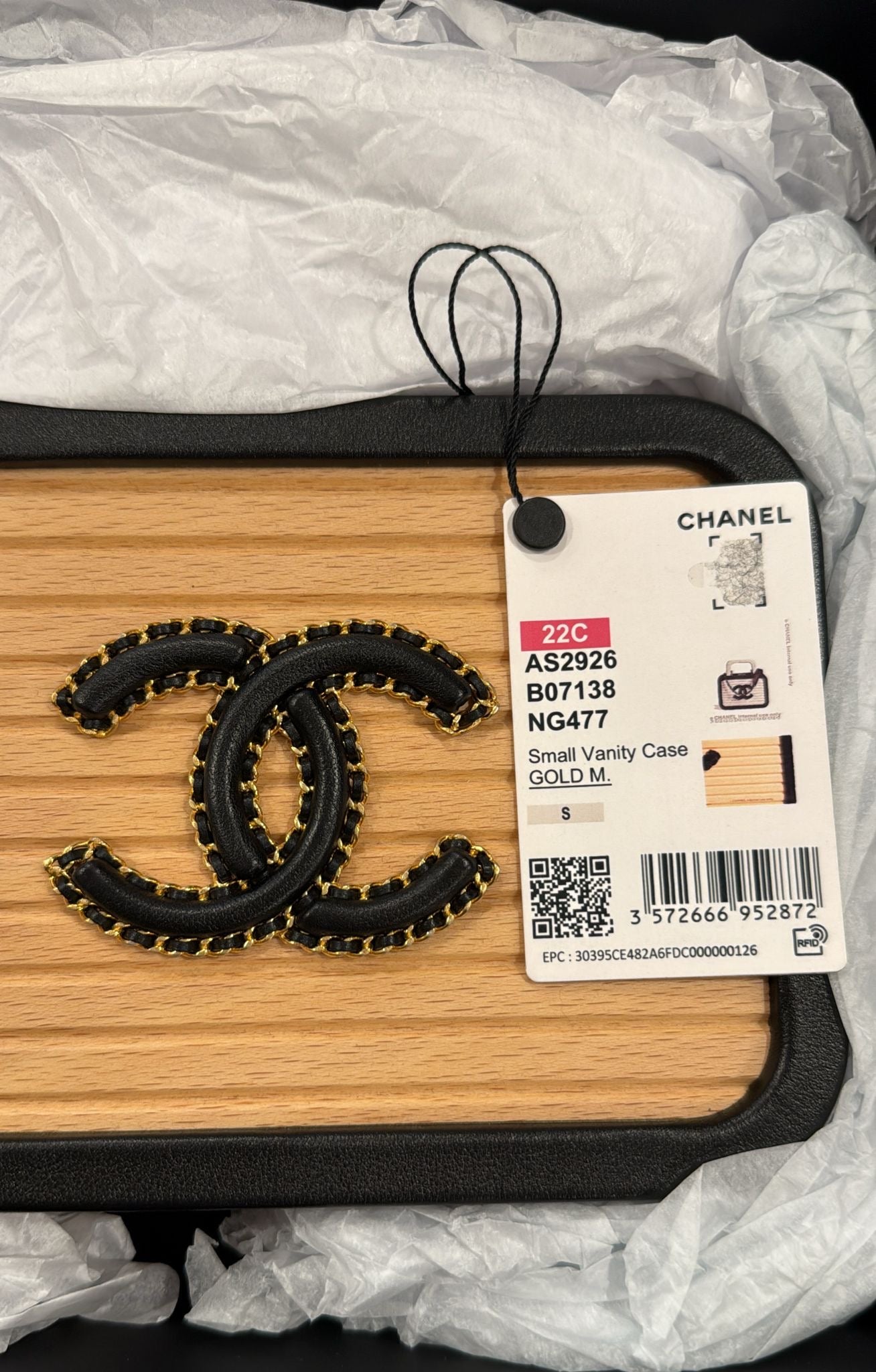 Chanel 2022 Square Beech Wood Vanity