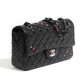 Chanel 2011 Black Ladybug Medium Lambskin Flap Bag