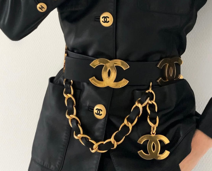Chanel 1993 Large CC Runway Belt