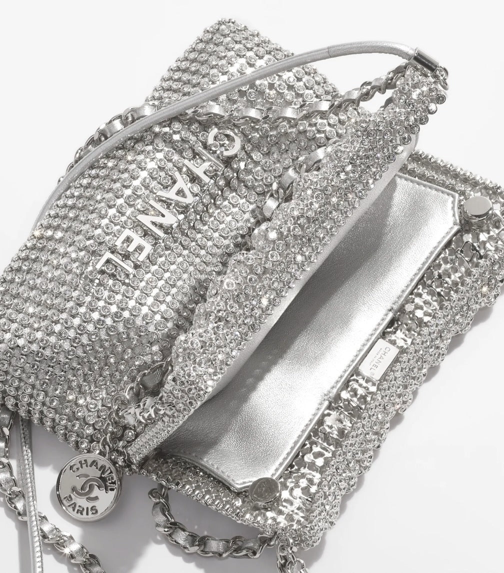 Chanel Crystal Embellished Metallic Mini 22