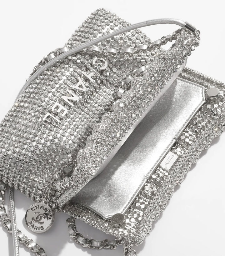 Chanel Crystal Embellished Metallic Mini 22