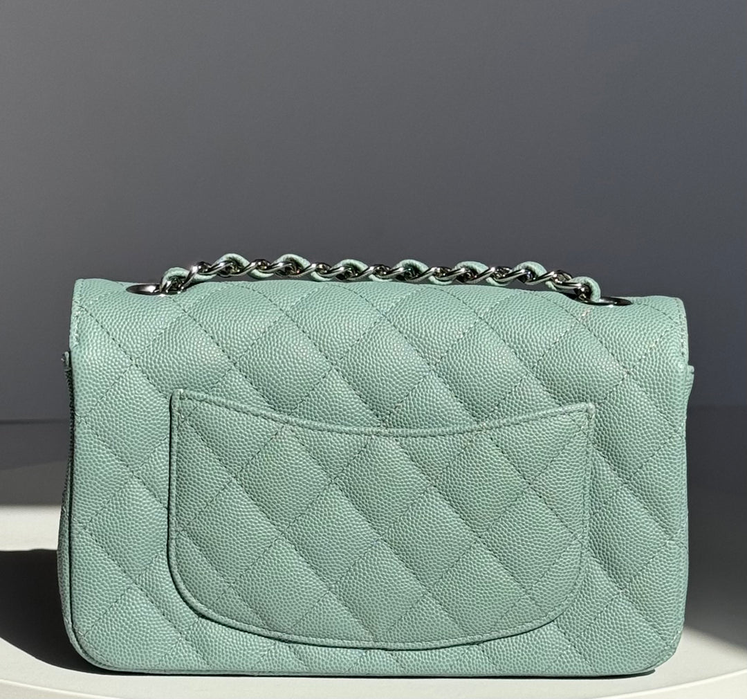 Chanel 18C Blue Caviar Mini Flap