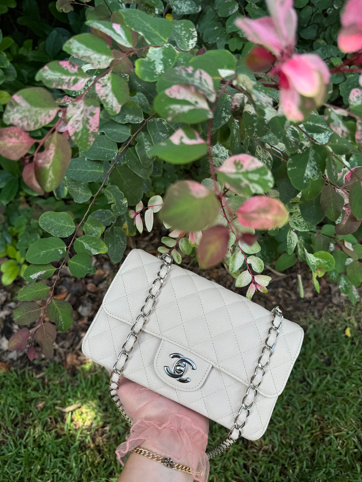 Chanel Craie Caviar Mini Flap Bag