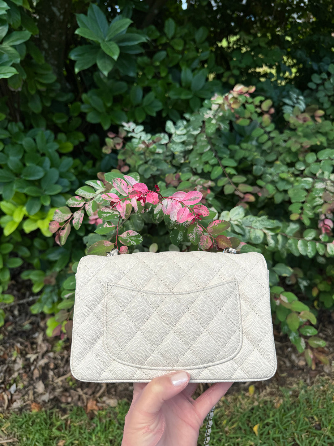 Chanel Craie Caviar Mini Flap Bag