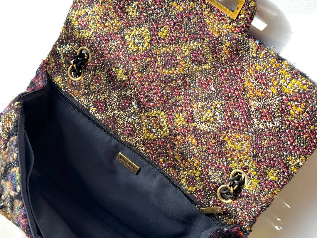 Chanel Maxi Tweed Paris/Byzance Limited Edition Reissue Flap Bag
