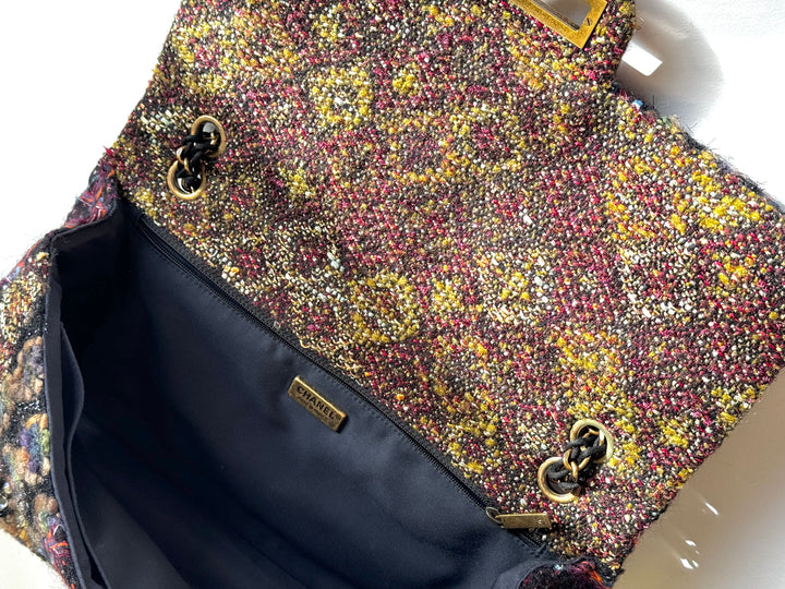 Chanel Maxi Tweed Paris/Byzance Limited Edition Reissue Flap Bag