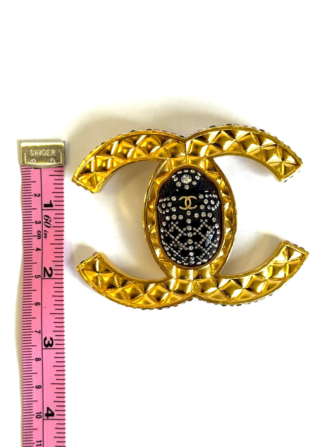 Chanel 19A Egypt Multicolor XL Beatle Brooch