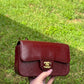 Chanel Burgundy Lizard Mini Rectangular Flap Bag