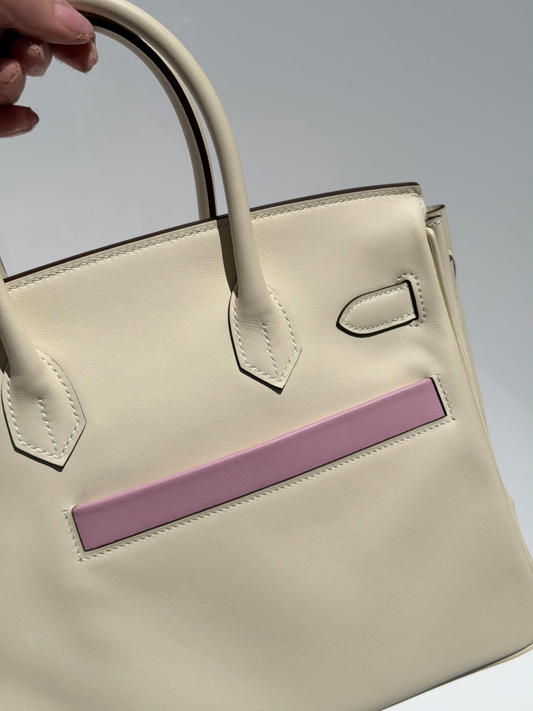 Hermès Birkin 30 Colormatic Swift Nata Palladium Hardware