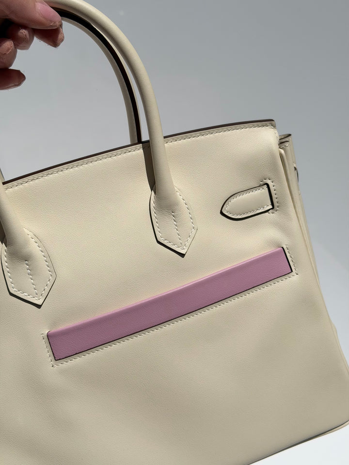Hermès Birkin 30 Colormatic Swift Nata Palladium Hardware