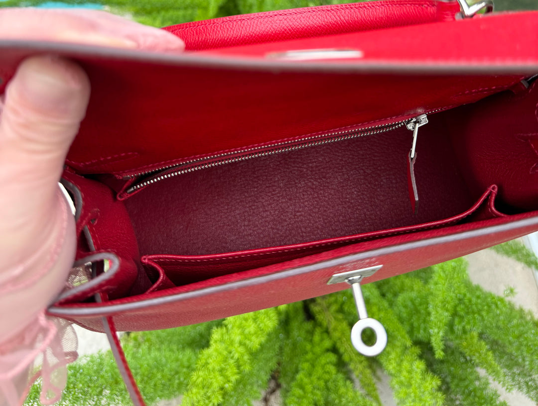 Hermes 2018 Rouge Casaque Epsom Kelly 25